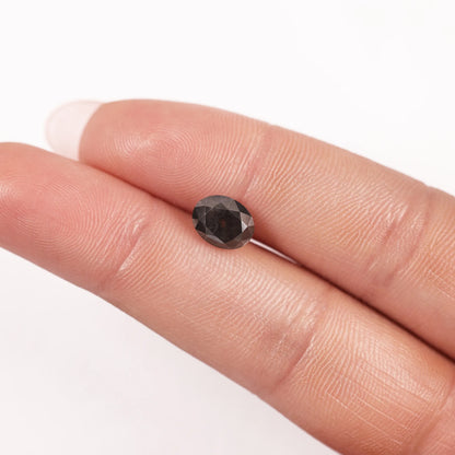 1.91 Ct Oval Brilliant Cut Salt and Pepper Diamond