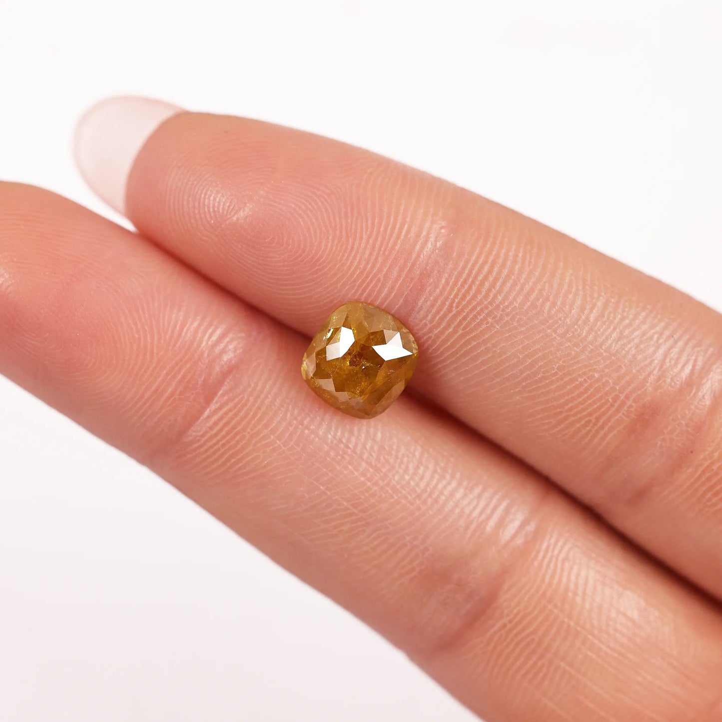 1.63 Ct Cushion Brilliant Cut Salt and Pepper Diamond
