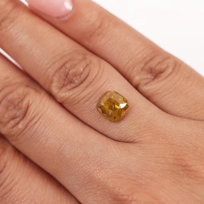 1.63 Ct Cushion Brilliant Cut Salt and Pepper Diamond
