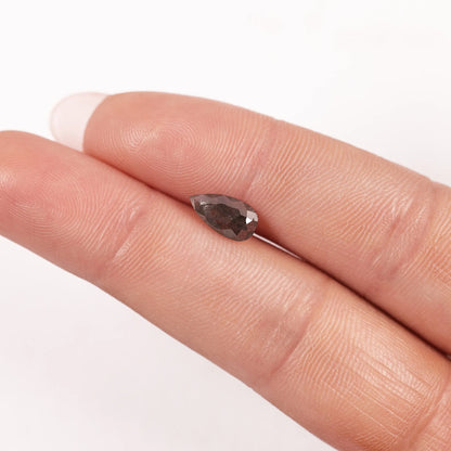 0.64 Ct Pear Brilliant Cut Salt and Pepper Diamond