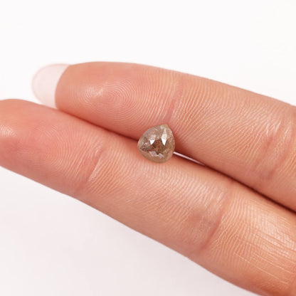 1.18 Ct Pear Brilliant Cut Salt and Pepper Diamond