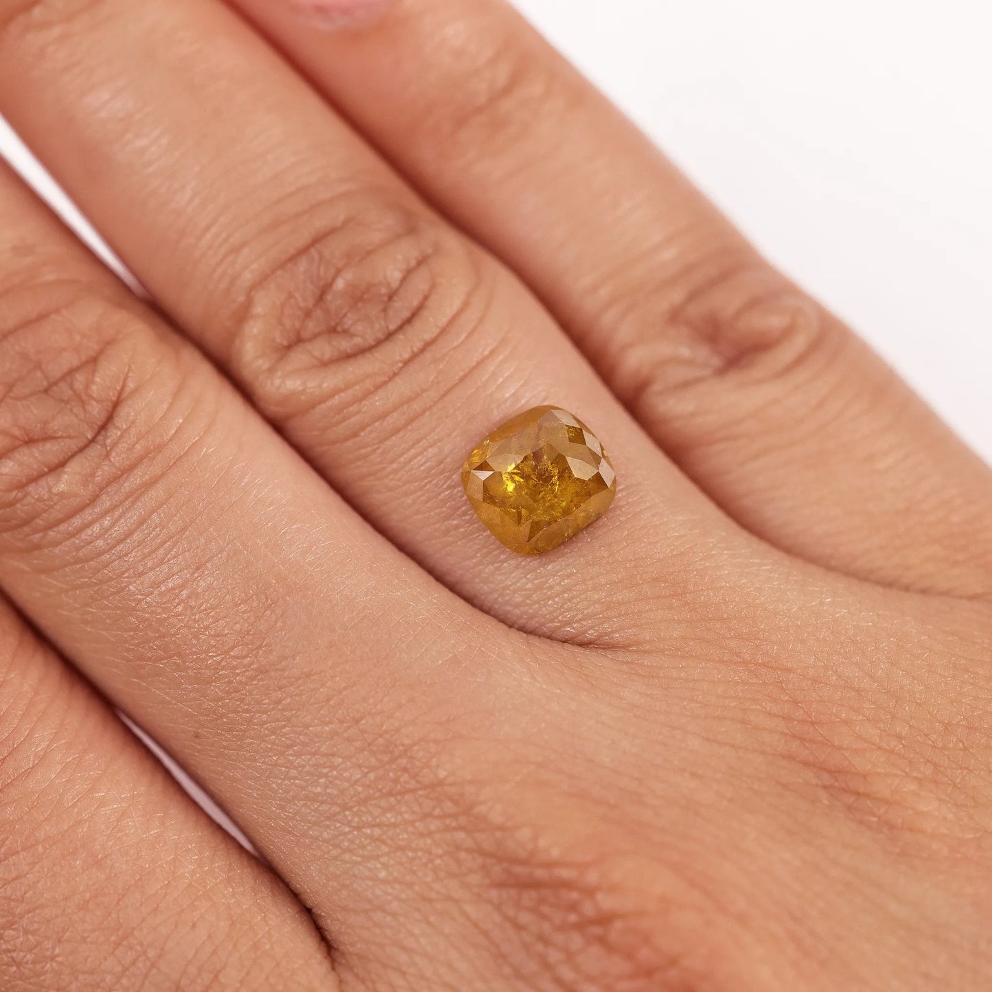 1.6 Ct Cushion Brilliant Cut Salt and Pepper Diamond