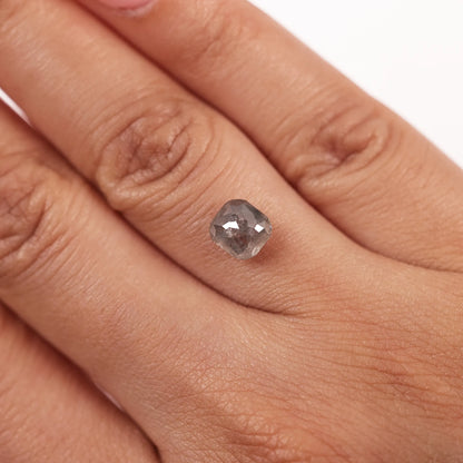 1.71 Ct Cushion Brilliant Cut  Salt and Pepper Diamond
