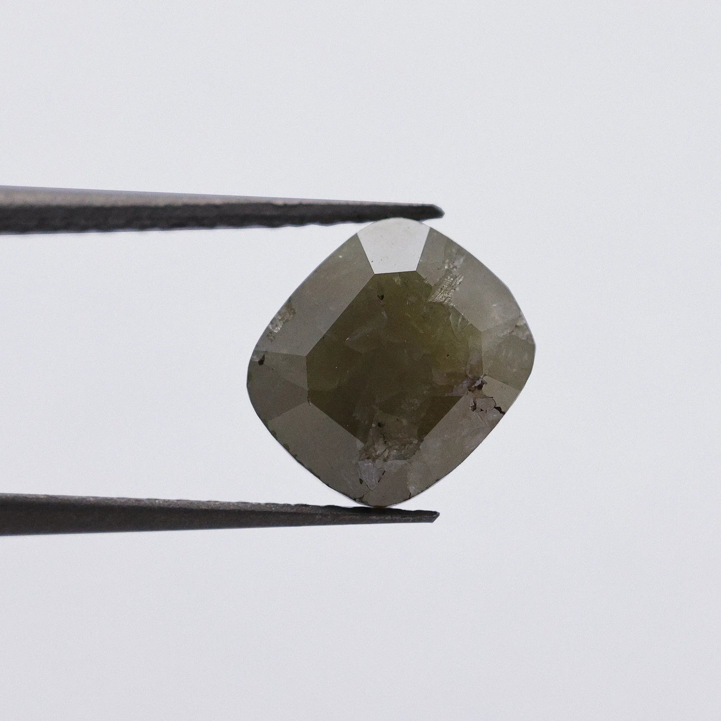 1.67 Ct Cushion Brilliant Cut Salt and Pepper Diamond