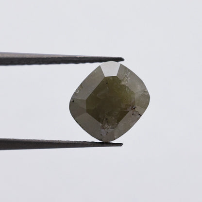 1.67 Ct Cushion Brilliant Cut Salt and Pepper Diamond