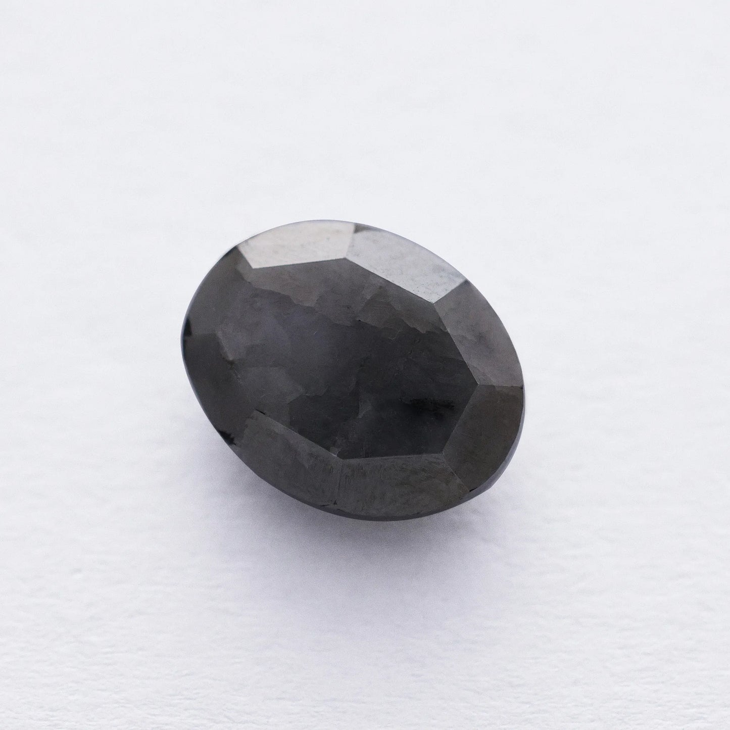 4.73 Ct Oval Brilliant Cut Salt and Pepper Diamond
