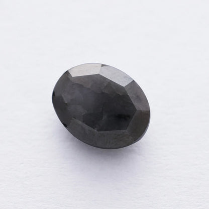 4.73 Ct Oval Brilliant Cut Salt and Pepper Diamond