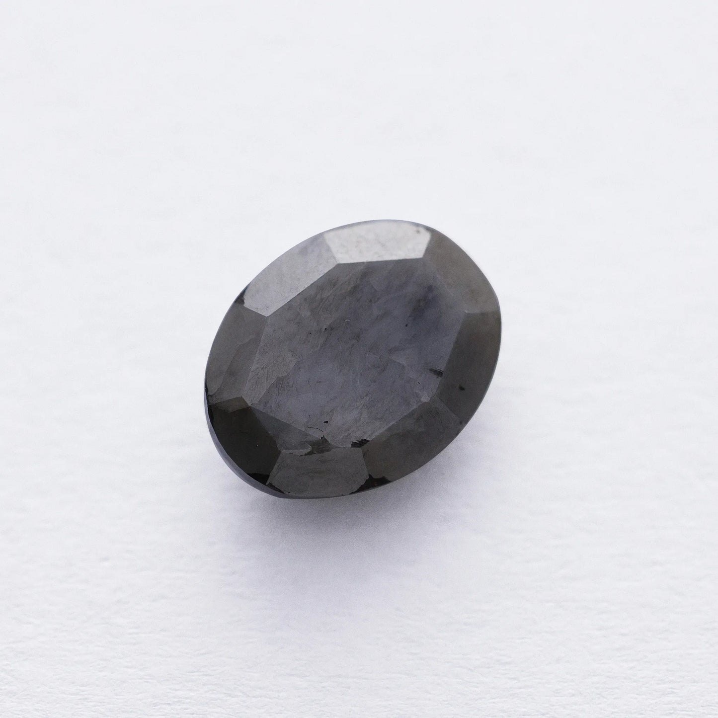 4.73 Ct Oval Brilliant Cut Salt and Pepper Diamond