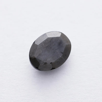 4.73 Ct Oval Brilliant Cut Salt and Pepper Diamond