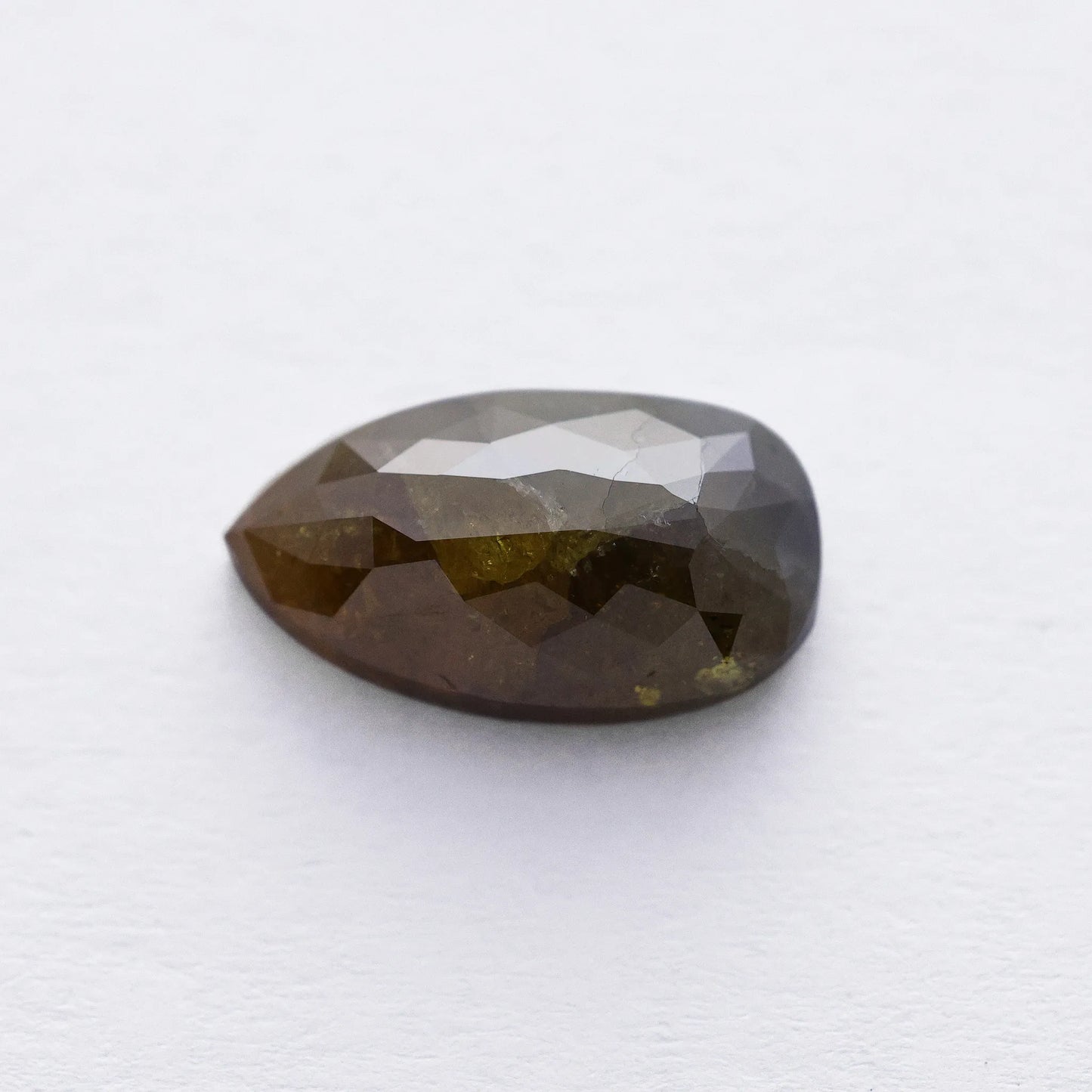 4.35 Ct Pear Brilliant Cut Salt and Pepper Diamond