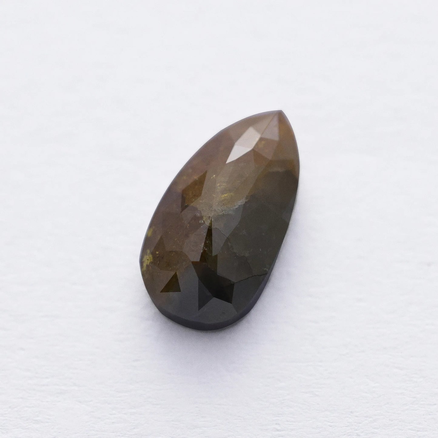 4.35 Ct Pear Brilliant Cut Salt and Pepper Diamond