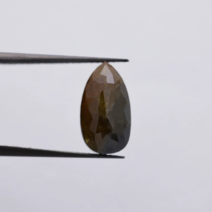 4.35 Ct Pear Brilliant Cut Salt and Pepper Diamond