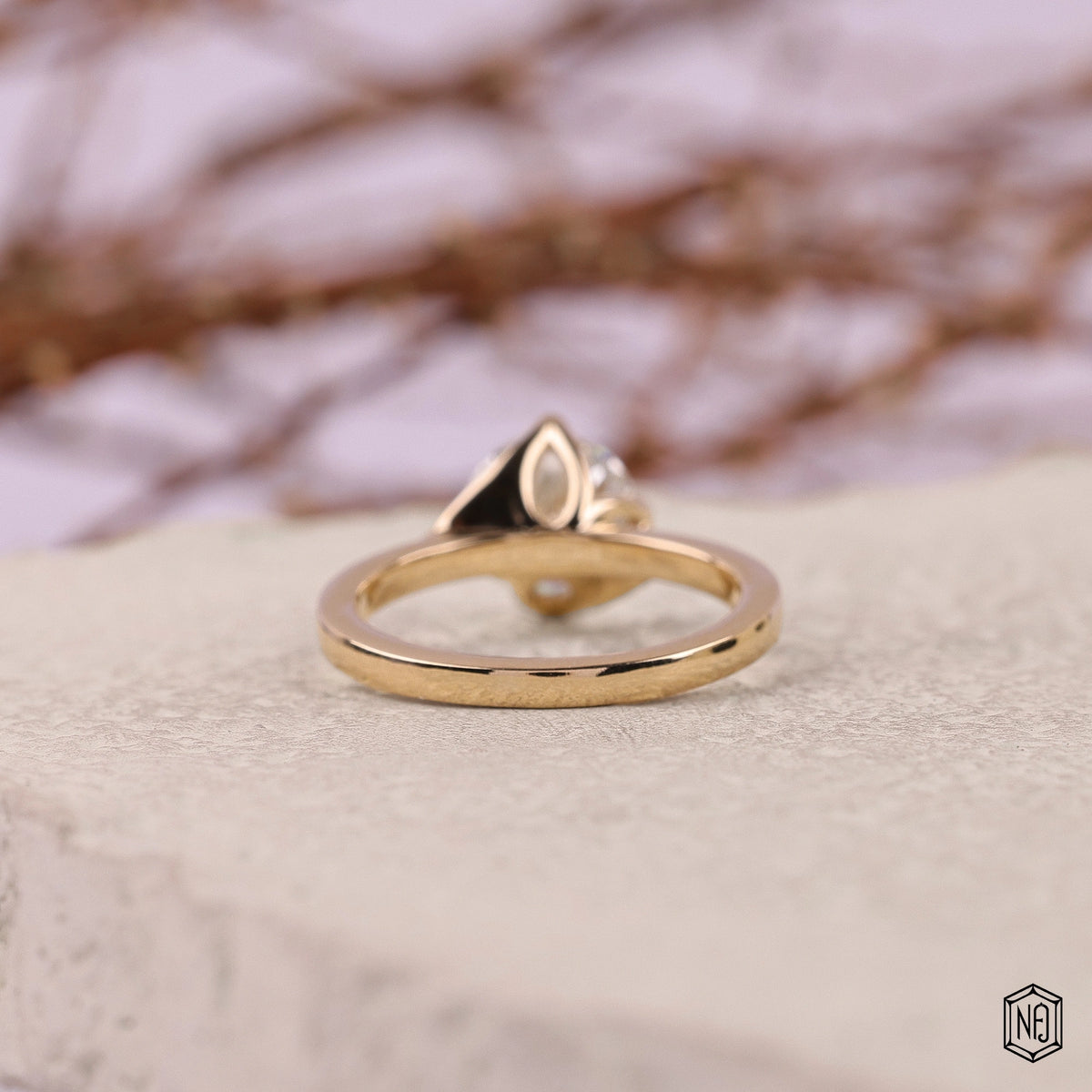 1.61 Carat Round Cut Lab Grown Diamond Classic Solitaire Engagement Ring - Hand View / Detail Angle