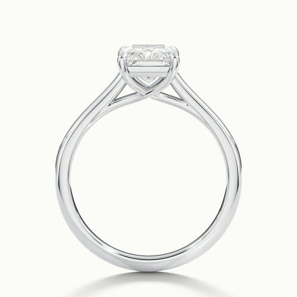 Talia 2 Carat Radiant Lab Grown Diamond Solitaire Engagement Ring in Platinum - view 3