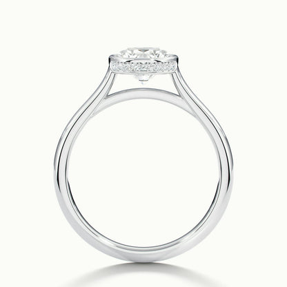 Ines 1.5 Carat Round Lab Grown Diamond Solitaire Engagement Ring in 925 Silver - view 3