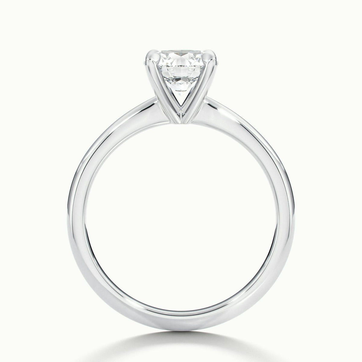 Brynn 1.5 Carat Round Lab Grown Diamond Solitaire Engagement Ring in 18K White Gold - view 3