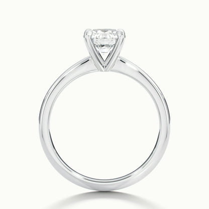 Brynn 1.5 Carat Round Lab Grown Diamond Solitaire Engagement Ring in 18K White Gold - view 3