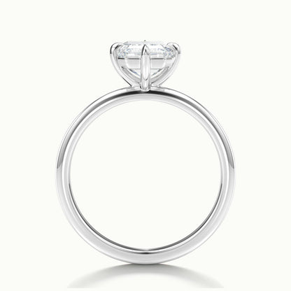 Nira 1.5 Carat Emerald Lab Grown Diamond Solitaire Engagement Ring in Platinum - view 3