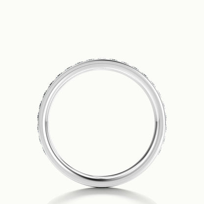 2.4mm Princess Cut Channel Set Lab Grown Diamond Eternity Ring in Platinum