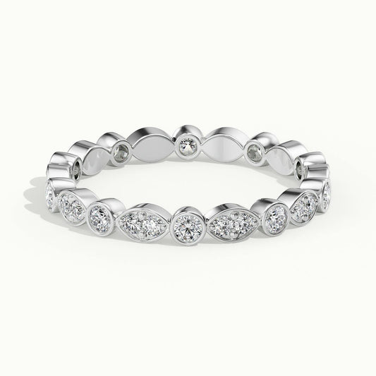 2.4mm Sienna Lab Grown Diamond Eternity Ring in 14K White Gold