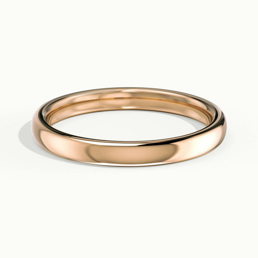 2.5mm Classic Comfort Fit Wedding Band in 10K Rose Gold