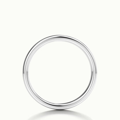 2.5mm Classic Comfort Fit Wedding Band in 18K White Gold