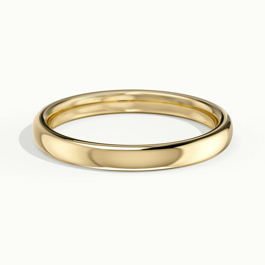 2.5mm Classic Comfort Fit Wedding Band in 18K Yellow Gold