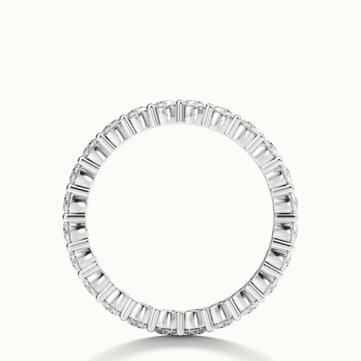 2.5mm Shared Prong Lab Grown Diamond Eternity Ring in 10K White Gold