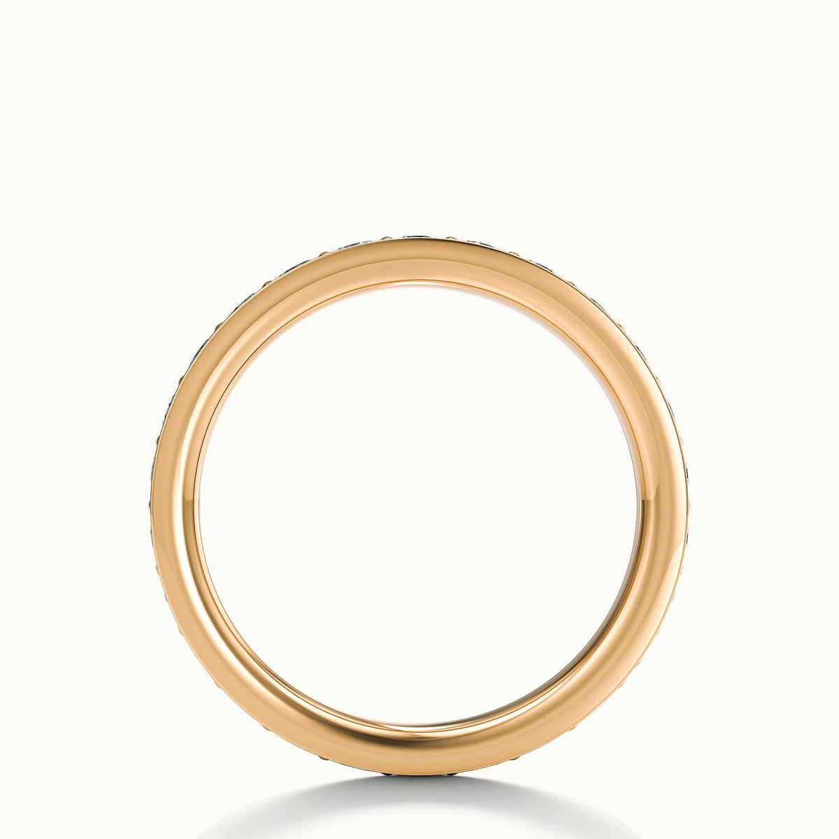2.75mm Pavé Set Lab Grown Diamond Full Eternity Ring in 14K Rose Gold