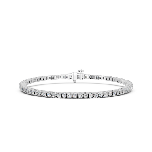 2.00ct Round Cut Elegant Diamond Tennis Bracelet In 14K White Gold