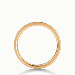 2mm Channel Set Lab Grown Diamond Full Eternity Ring in 10K Rose Gold