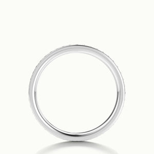 2mm Channel Set Lab Grown Diamond Full Eternity Ring in Platinum