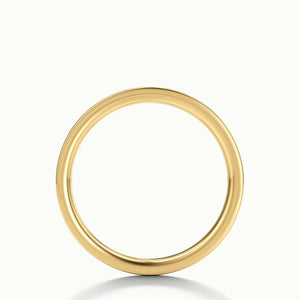 2mm Channel Set Lab Grown Diamond Half Eternity Ring in 14K Yellow Gold