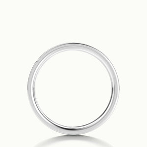 2mm Channel Set Lab Grown Diamond Half Eternity Ring in Platinum