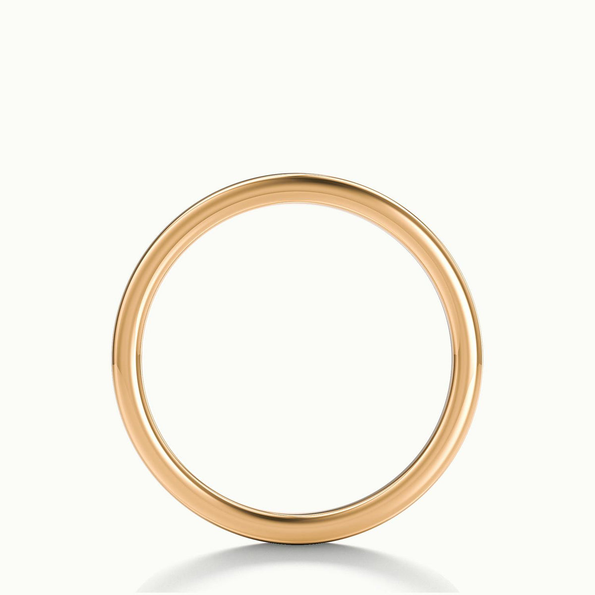 2mm Flat Comfort Fit Wedding Band in 10K Rose Gold