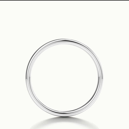 2mm Lightweight Comfort Fit Wedding Band in 14K White Gold