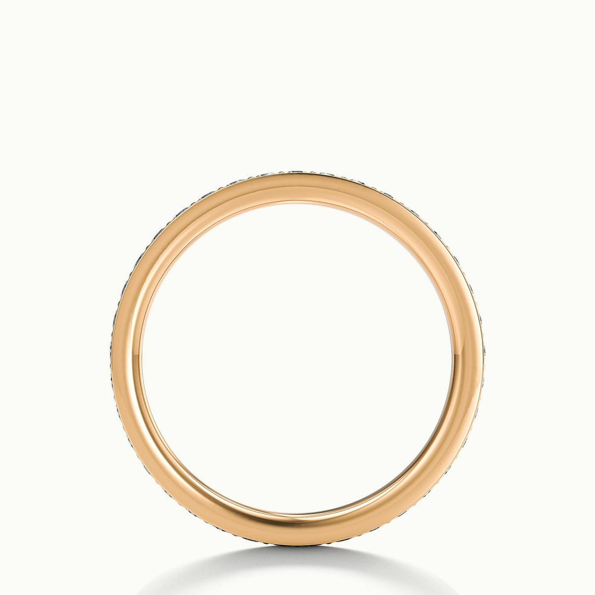 2mm Pavé Set Lab Grown Diamond Full Eternity Ring in 14K Rose Gold