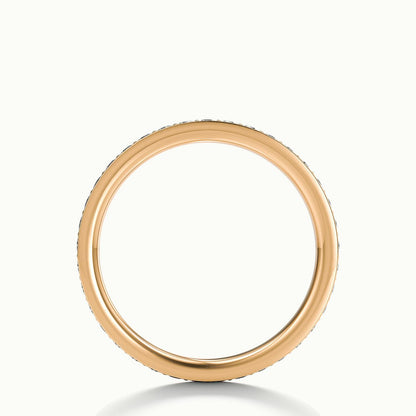 2mm Pavé Set Lab Grown Diamond Full Eternity Ring in 14K Rose Gold