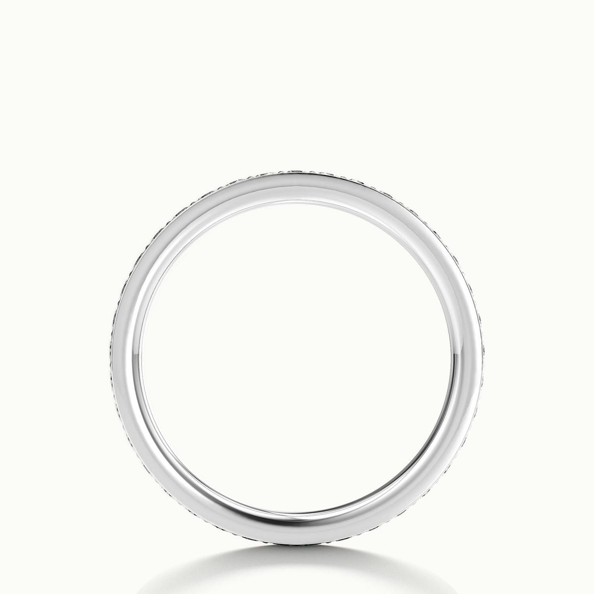 2mm Pavé Set Lab Grown Diamond Full Eternity Ring in 14K White Gold