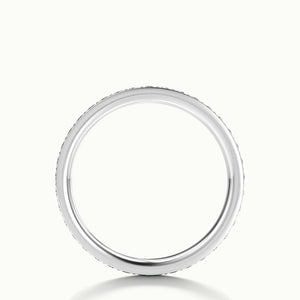 2mm Pavé Set Lab Grown Diamond Full Eternity Ring in Platinum