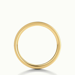 2mm Pavé Set Lab Grown Diamond Half Eternity Ring in 18K Yellow Gold