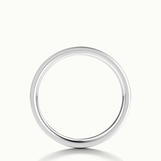 2mm Pavé Set Lab Grown Diamond Half Eternity Ring in Platinum
