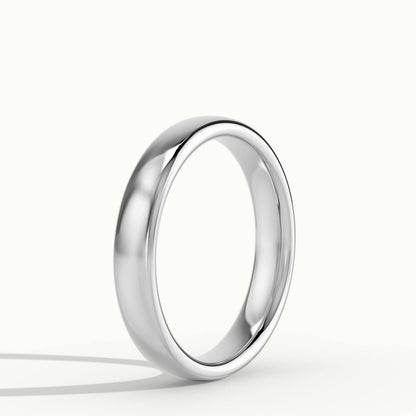 3.5mm Classic Comfort Fit Wedding Band in 14K White Gold