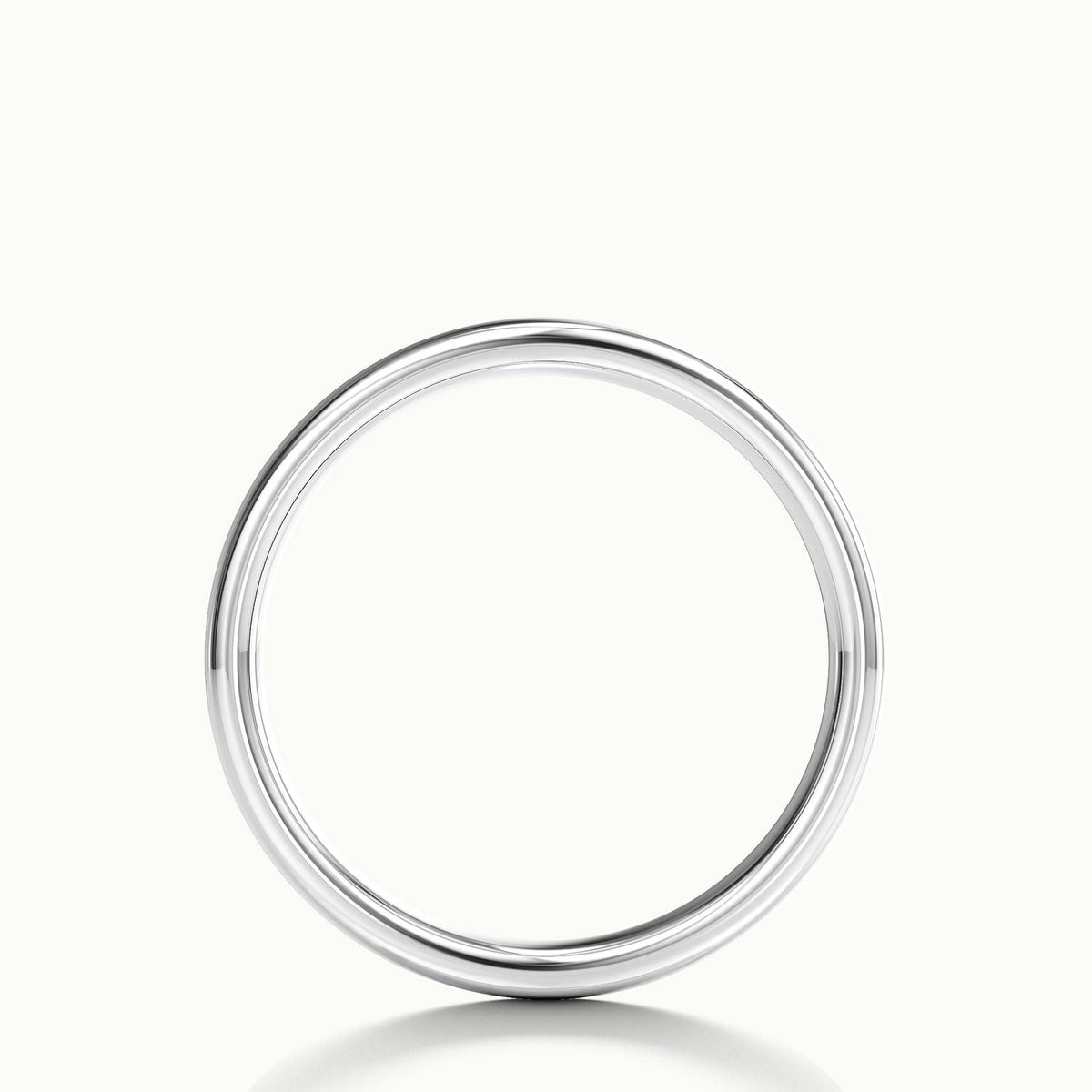 3.5mm Classic Comfort Fit Wedding Band in 14K White Gold