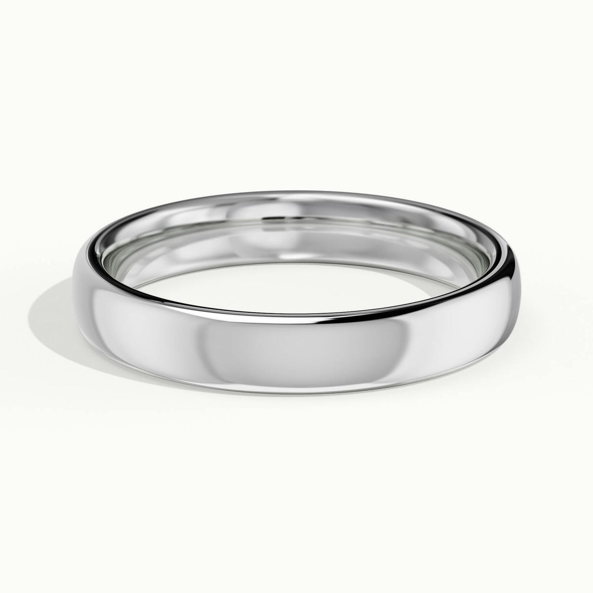 3.5mm Classic Comfort Fit Wedding Band in 14K White Gold