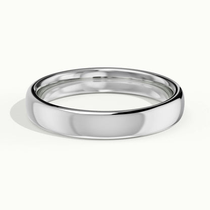 3.5mm Classic Comfort Fit Wedding Band in 14K White Gold