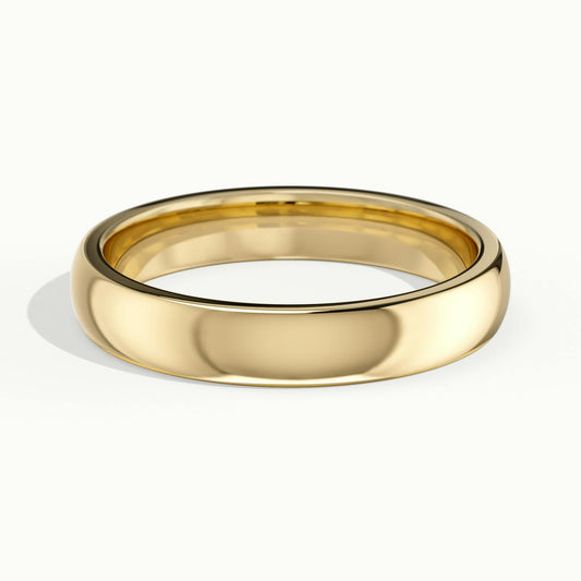 3.5mm Cushion Profile Wedding Band in 18K Yellow Gold