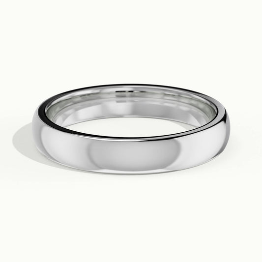 3.5mm Cushion Profile Wedding Band in Platinum