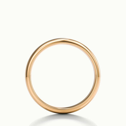 3.5mm Domed Comfort Fit Wedding Band in 10K Rose Gold