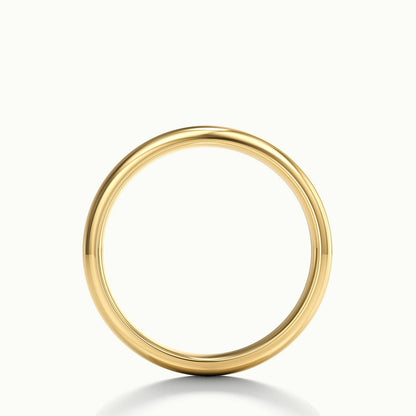 3.5mm Domed Comfort Fit Wedding Band in 10K Yellow Gold